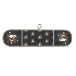 Festive Celeste Double Oven Glove By Myrtle & Mary