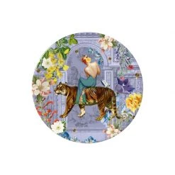 Tigerlily Bone China Plate- Periwinkle By Myrtle & Mary