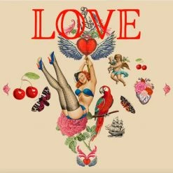 Cherry Love Bomb Print By Myrtle & Mary