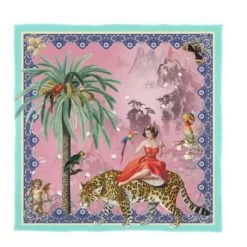 Mary Silk Satin Scarf - Pink By Myrtle & Mary