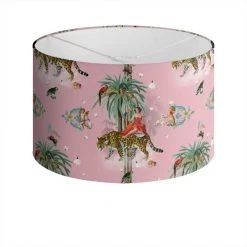 Garden Of Eden Drum Lampshade Candy Floss By Myrtle & Mary
