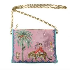 Mary Cross Body Bag - Pink & Purple By Myrtle & Mary