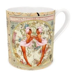 Gemini Zodiac Bone China Mug By Myrtle & Mary