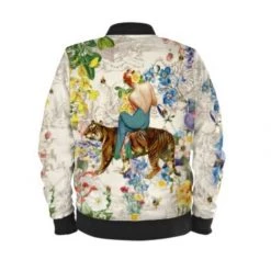 Tigerlily Bomber Jacket - Ecru By Myrtle & Mary