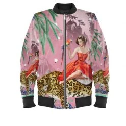 Mary Bomber Jacket - Pink & Purple By Myrtle & Mary