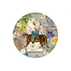 Tigerlily Bone China Plate- Ecru By Myrtle & Mary