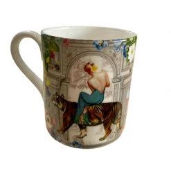 Tigerlily Bone China Coffee Cup-Ecru By Myrtle & Mary -Myrtle & Mary Sales Shop m88rpta9has0a25p5zfe
