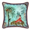Mary Silk Cushion - Turquoise By Myrtle & Mary -Myrtle & Mary Sales Shop mbdcvajafqdaznawyry5