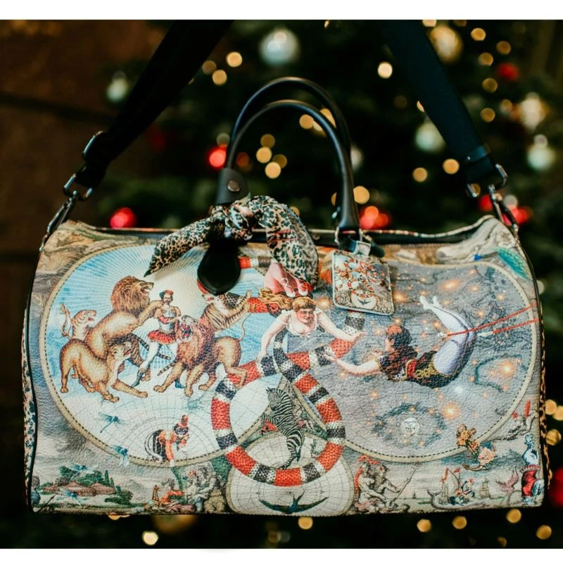 Le Cirque Du Monde Nappa Leather Duffle Bag By Myrtle & Mary 7 Le Cirque Du Monde Nappa Leather Duffle Bag By Myrtle & Mary - Image 5