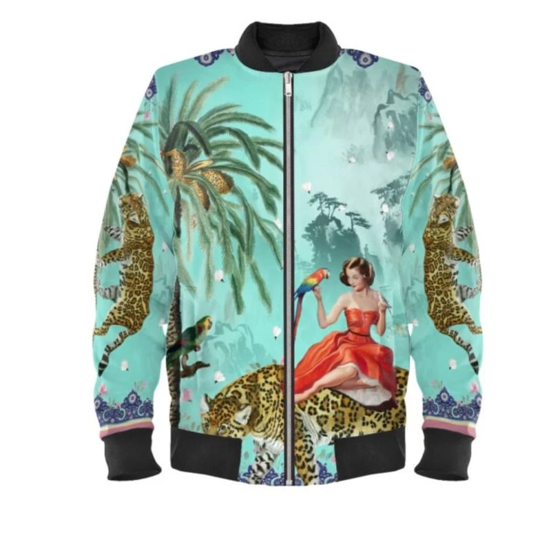 Mary Bomber Jacket - Blue By Myrtle & Mary 3 Mary Bomber Jacket - Blue By Myrtle & Mary