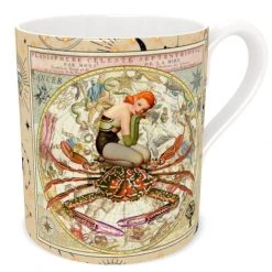 Cancer Zodiac Bone China Mug By Myrtle & Mary