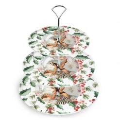 Holly Cake Stand By Myrtle & Mary