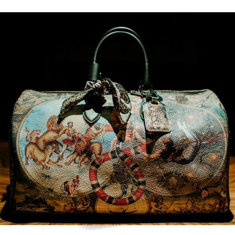 Le Cirque Du Monde Nappa Leather Duffle Bag By Myrtle & Mary 5 Le Cirque Du Monde Nappa Leather Duffle Bag By Myrtle & Mary - Image 3