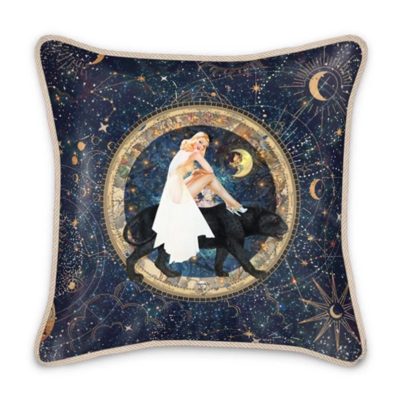 Celeste Silk Cushion By Myrtle & Mary 3 Celeste Silk Cushion By Myrtle & Mary