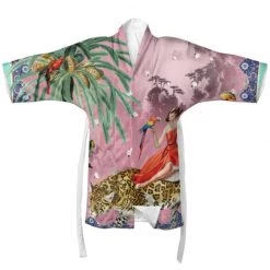 Mary Silk Kimono - Pink & Purple By Myrtle & Mary