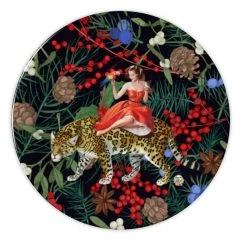 Festive Mary Bone China Plate By Myrtle & Mary