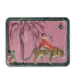 Mary Large Tray - Pink & Purple By Myrtle & Mary