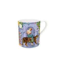 Tigerlily Large China Mug- Pink & Purple By Myrtle & Mary