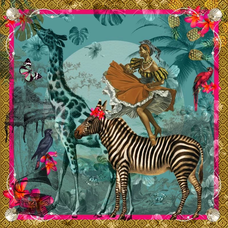 Riri Limited Edition Print - Blue By Myrtle & Mary 3 Riri Limited Edition Print - Blue By Myrtle & Mary