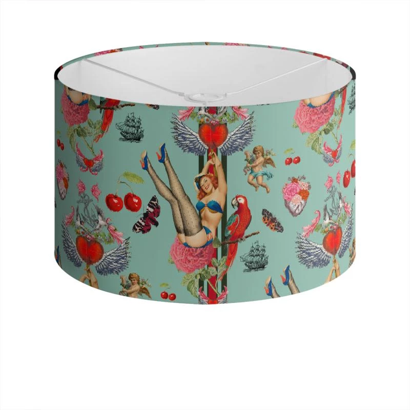 Cherry Love Bomb Drum Lampshade So Retro By Myrtle & Mary 3 Cherry Love Bomb Drum Lampshade So Retro By Myrtle & Mary