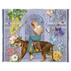 Tigerlily Periwinkle Georgette Silk Scarf By Myrtle & Mary