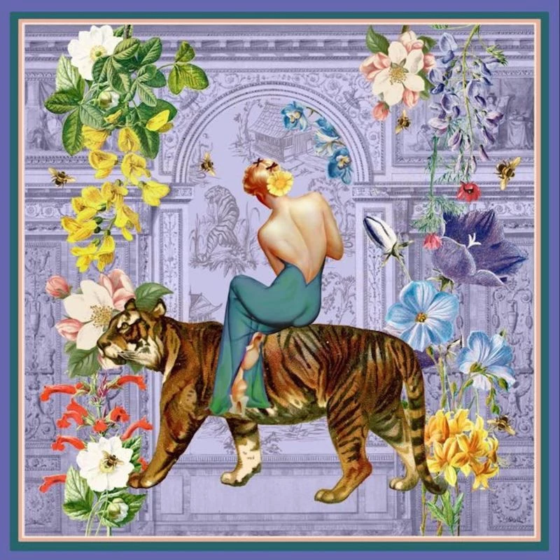 Tigerlily Limited Edition Print - Periwinkle By Myrtle & Mary 3 Tigerlily Limited Edition Print - Periwinkle By Myrtle & Mary