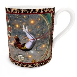 Le Cirque Du Monde China Coffee Cup With Leopard Trim By Myrtle & Mary -Myrtle & Mary Sales Shop zkeqbwwhstnsxxuagt94